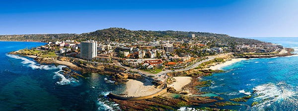 Bird's Eye View of the La Jolla Coastline